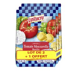 LUSTUCRU Girasoli tomate basilic mozzarella 2+1 offert 3x260g