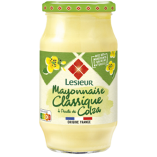 LESIEUR Mayonnaise Classique à l'huile de colza origine France bocal 710g