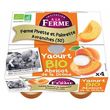 INVITATION A LA FERME Yaourt sur lit d'abricot de la Drôme bio 4x125g