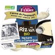 INVITATION A LA FERME Riz au lait nature au riz de Camargue bio 4x125g