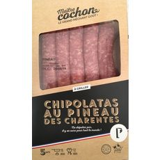 MAITRE COCHON Chipolatas au Pineau des Charentes 5 pièces 340g