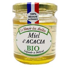 LE MANOIR DES ABEILLES Miel d'acacia bio 100% récolté en France 250g