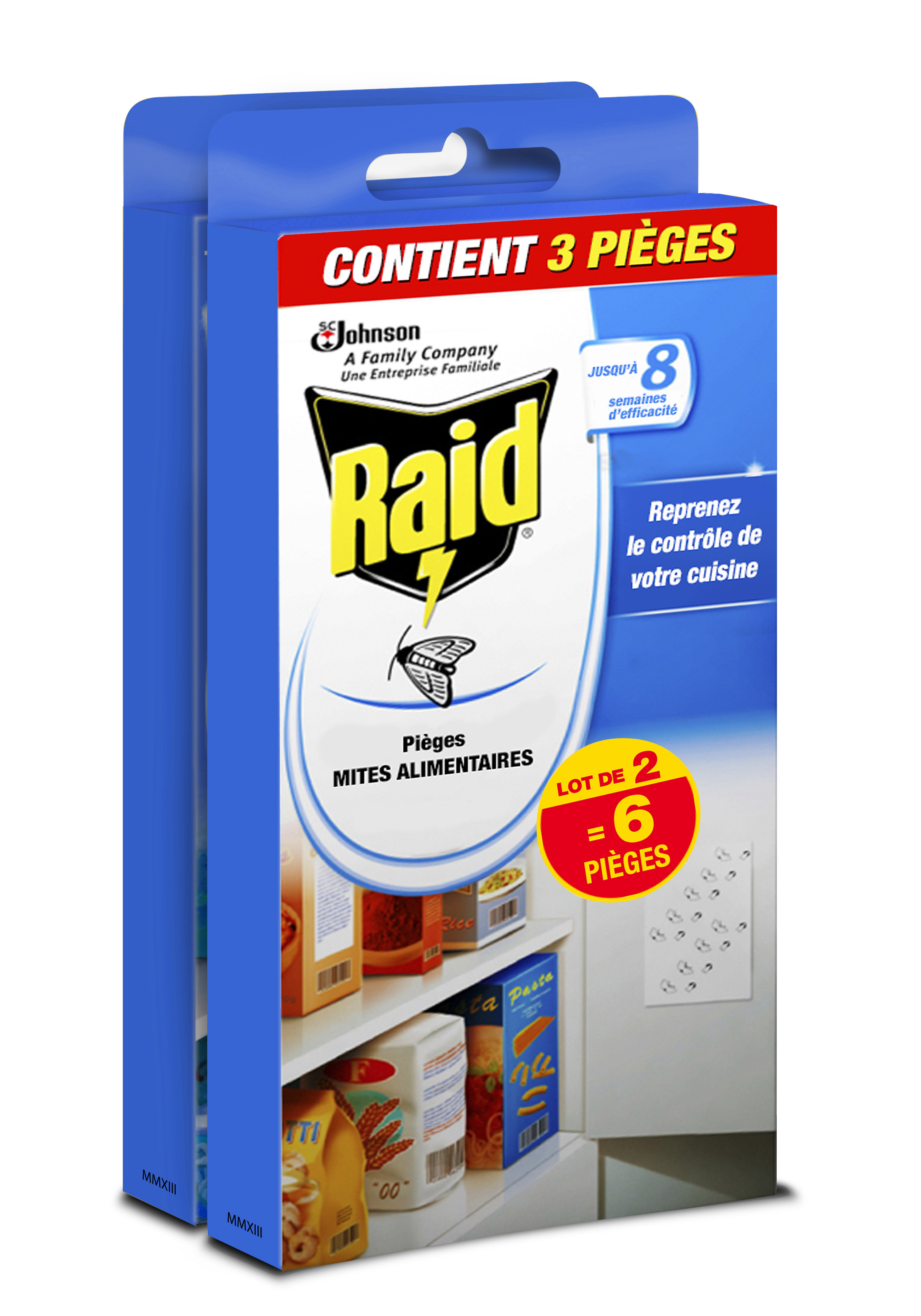 RAID Pièges anti-mites alimentaires efficace 3x8semaines 3 pièges pas cher  