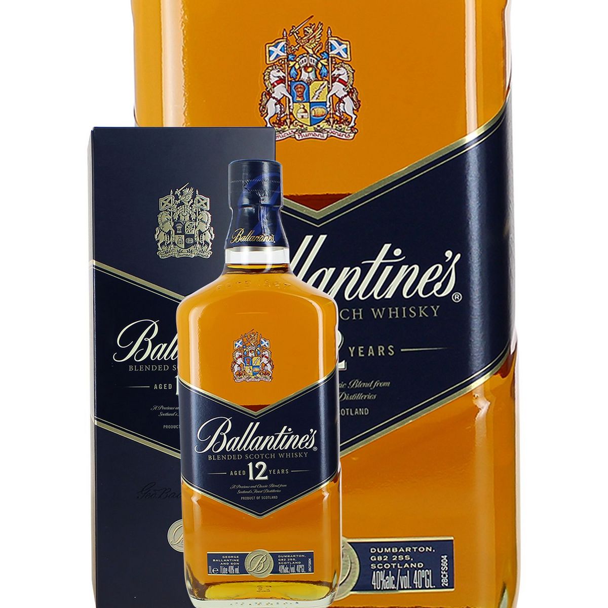 BALLANTINES Scotch whisky ecossais 40% 12 ans 1l