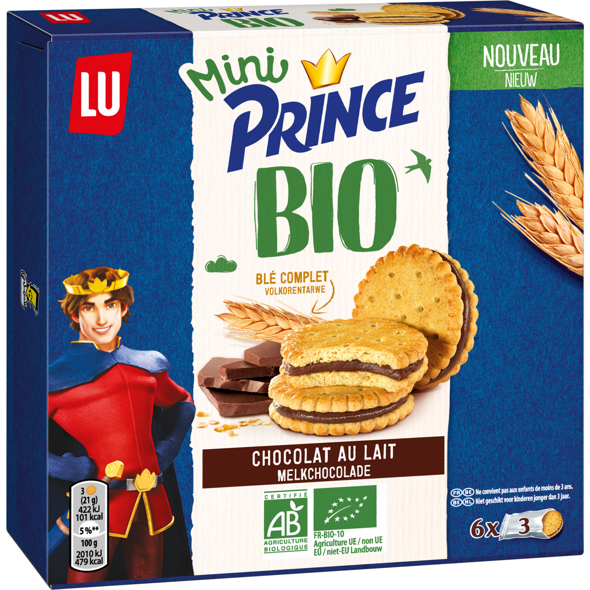 Mini Biscuit Prince publicitaire en sachet transparent