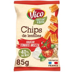 VICO Natur'&Bon chips de lentilles goût tomate mozzarella et basilic 85g