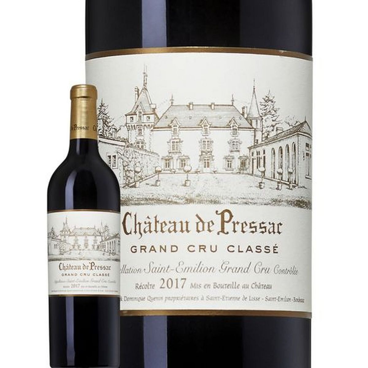 Vin rouge AOP Saint-Emilion grand cru classé Château de Pressac 2017 75cl