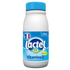 LACTEL Lait demi écrémé UHT vitamine D 25cl