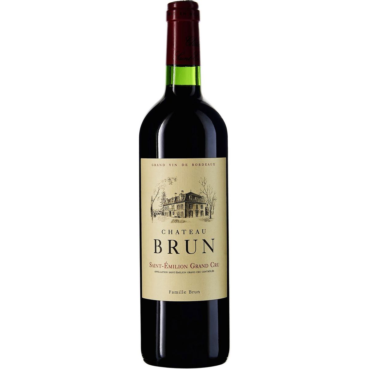 Vin rouge AOP Saint-Emilion grand cru Château Brun 2019 75cl