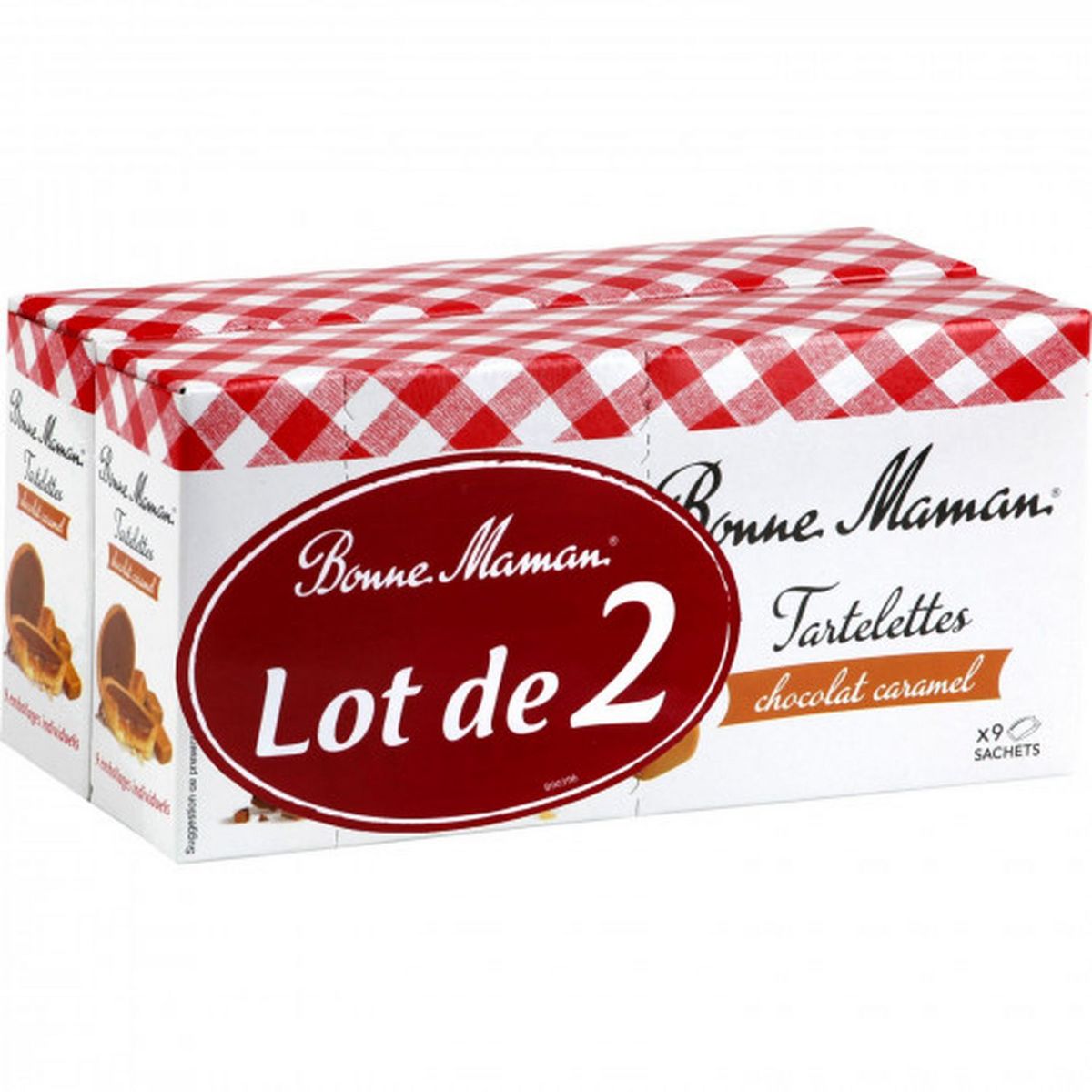 BONNE MAMAN Tartelettes Chocolat Caramel Sachet Fraicheur 2x135g Pas ...