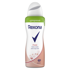 REXONA Déodorant spray compressé pour femme 48h parfum musc 100ml