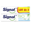 SIGNAL BIO Dentifrice blancheur naturelle bio 2x75ml