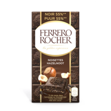 FERRERO ROCHER Tablette chocolat noir 55% noisette 90g