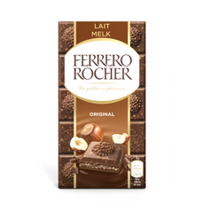 FERRERO ROCHER Tablette chocolat au lait noisette original 90g