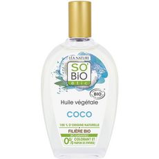 SO BIO ETIC Huile végétale de coco bio 100% naturelle 50ml