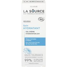 LA SOURCE Soin hydratant gel-crème bio hydratation 24h peaux normales à mixtes 40ml