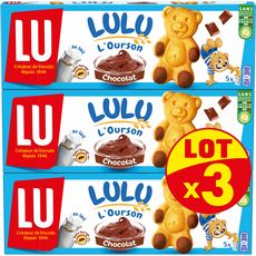 Lulu L Ourson Gateau Au Chocolat Sachets Individuels 3x150g Pas Cher A Prix Auchan