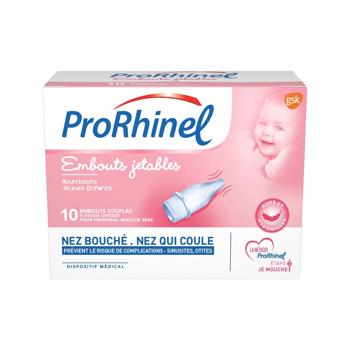 Prorhinel Embouts Jetables Nourrissons Et Jeunes Enfants 10 Pieces Pas Cher A Prix Auchan