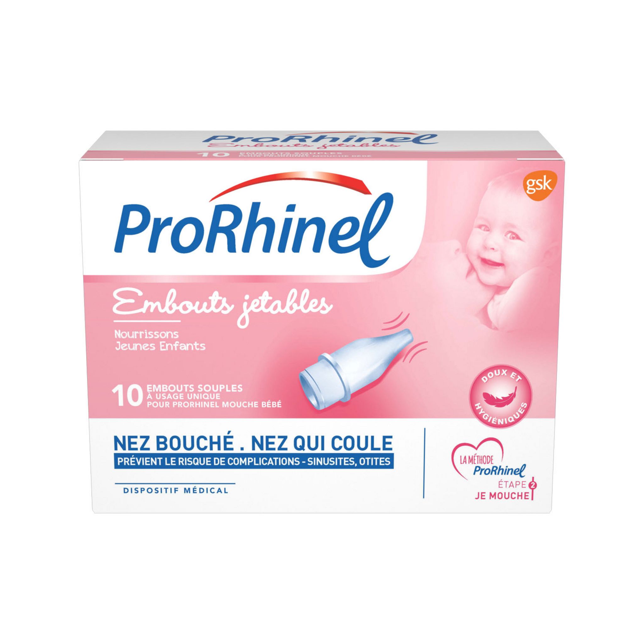 Prorhinel Embouts Jetables Nourrissons Et Jeunes Enfants 10 Pieces Pas Cher A Prix Auchan