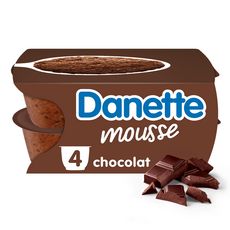 DANETTE Mousse chocolat 4x60g