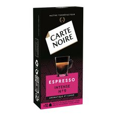 CARTE NOIRE Capsules de café espresso intense compatibles Nespresso 10 capsules 53g