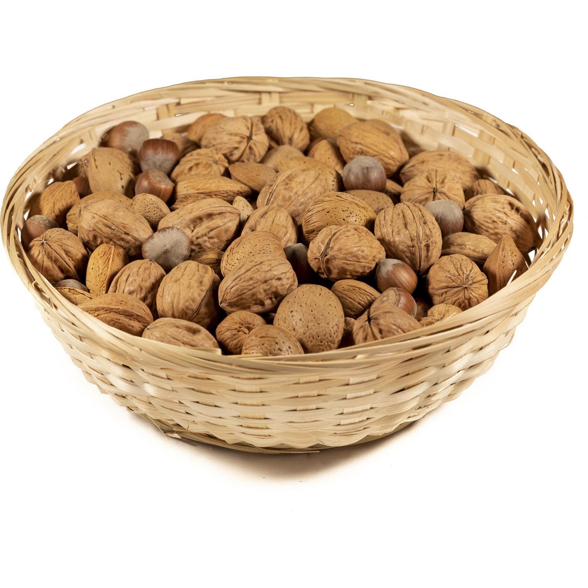 Corbeille de fruits secs : noix, noisettes et amandes 1kg pas cher