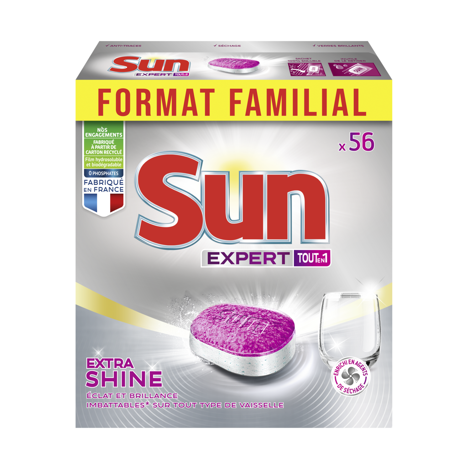 SUN : Expert Plus - Tablettes lave-vaisselle tout en 1 - chronodrive