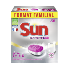SUN Expert Extra Shine tout en 1 Tablette lave vaisselle 56 doses 980g