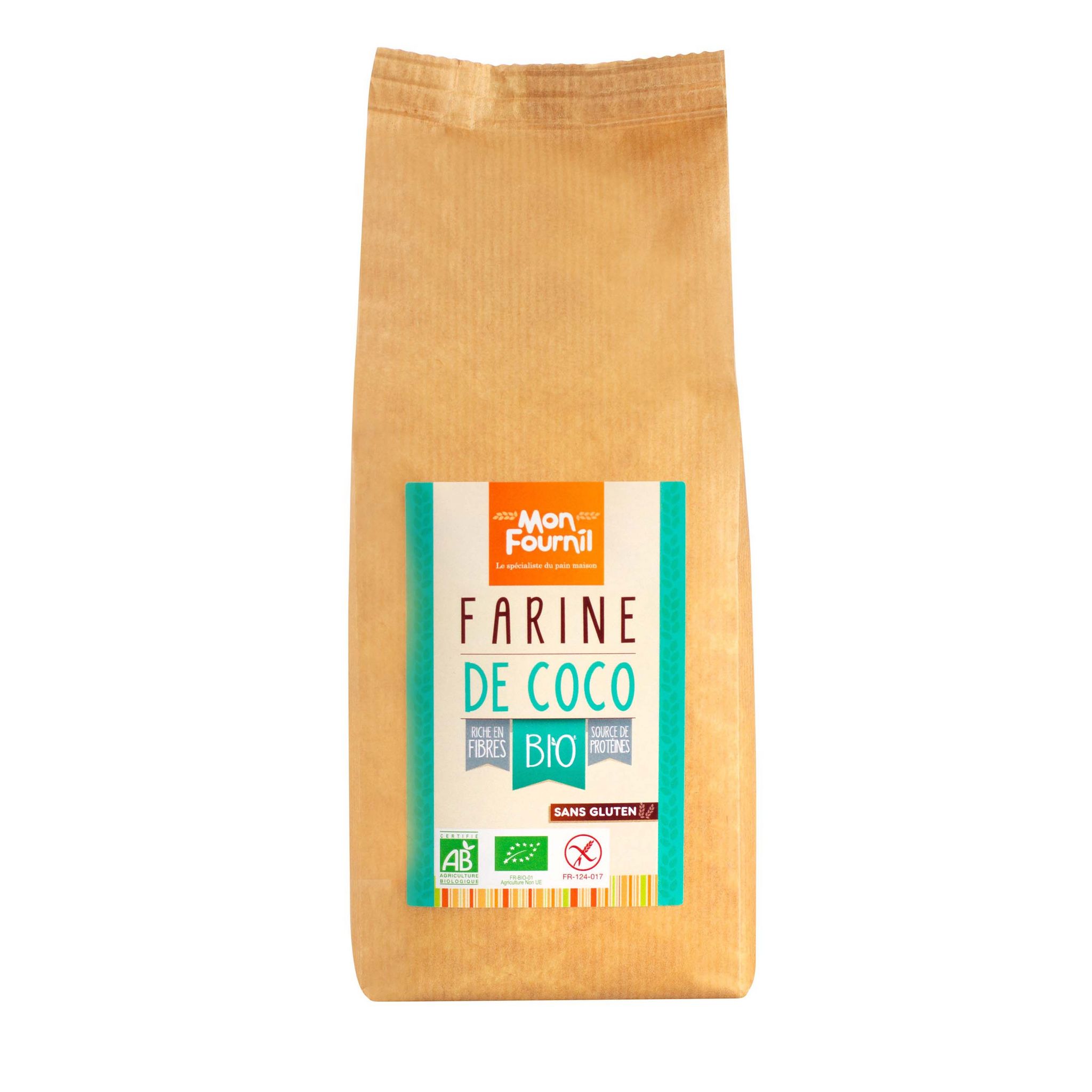 MON FOURNIL Farine de coco bio sans gluten 400g pas cher 