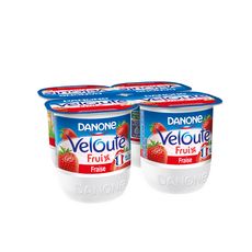 VELOUTE FRUIX yaourt brassé à la fraise 4x125g