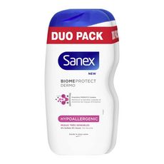 SANEX Biome Protect Dermo gel douche hypoallergénique peau très sensible 2x450ml