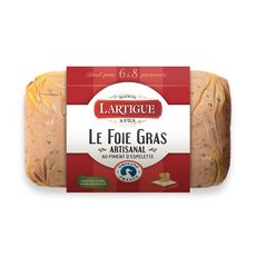LARTIGUE Foie gras de canard artisanal au piment d'Espelette origine France 225g