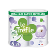 LE TRÈFLE Maxi rouleau de papier toilette douceur fleur de coton 4 rouleaux