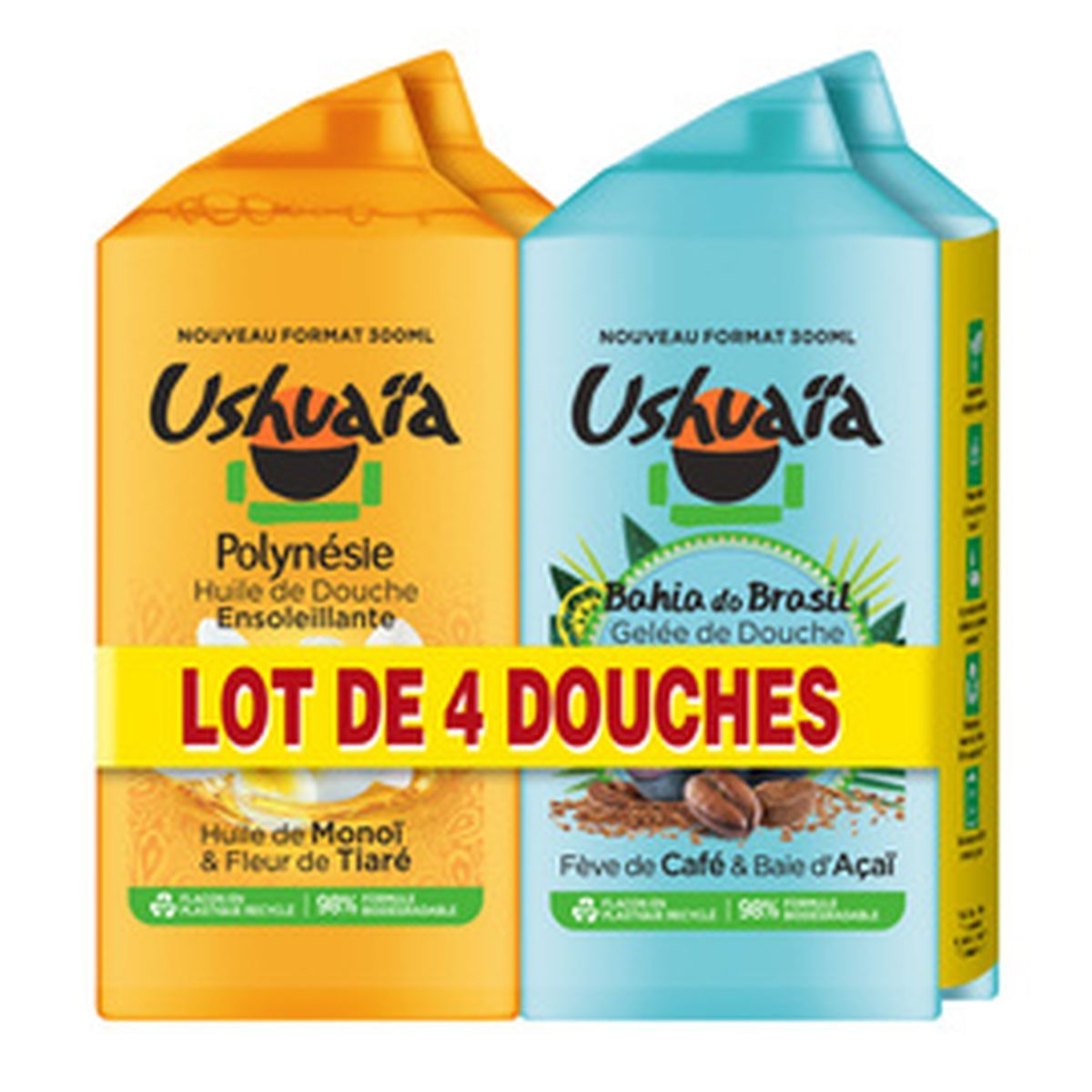 GEL DOUCHE POLYNESIE MONOI ET GOYAVE 250ML USHUAIA