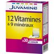 JUVAMINE Comprimés 12 vitamines et minéraux 1 boite 30