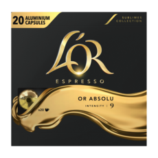 L'OR ESPRESSO Capsules de café or absolu compatibles Nespresso intensité 9 20 capsules 104g