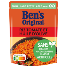 BEN'S ORIGINAL Riz express tomate & huile d'olive 2 minutes 250g