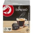 AUCHAN Capsule de café espresso intensité 7 compatibles Dolce Gusto 16x7g 112g