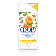 DOP Shampoing très doux à l'abricot nourrit et protège cheveux secs à très sec 400ml
