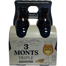 3 MONTS Bière blonde triple grande réserve 9.5% bouteilles 4x33cl