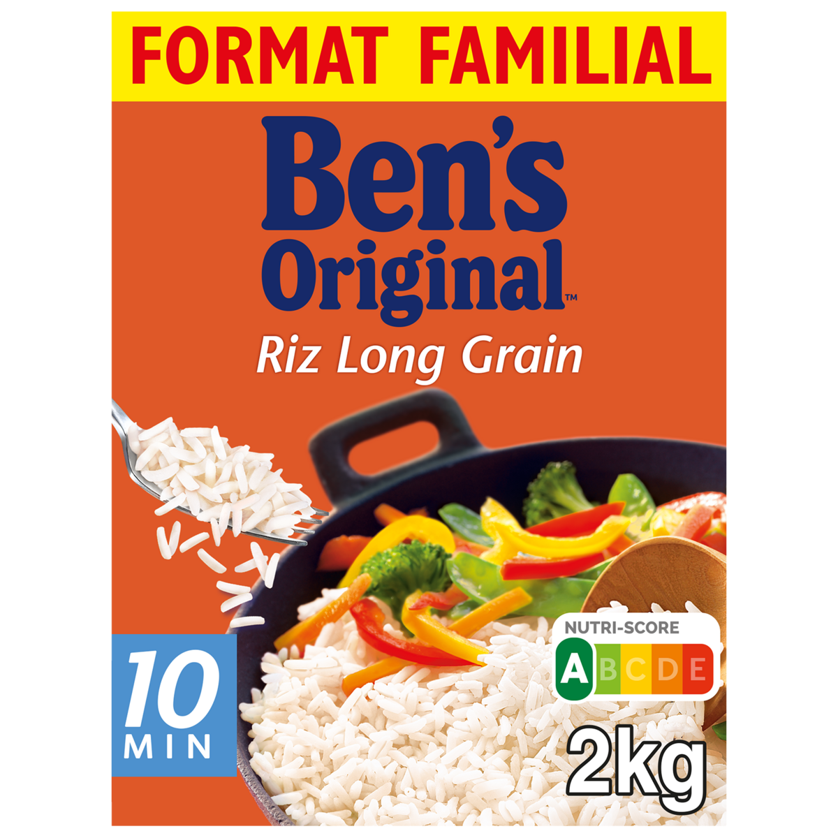 BEN'S ORIGINAL Riz long grain prêt en 10 minutes 2kg