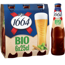 1664 Bière blonde bio 5,5% 6x25cl