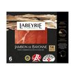 LABEYRIE Jambon cru de Bayonne IGP Label Rouge 14 mois d'affinage 6 tranches 95g