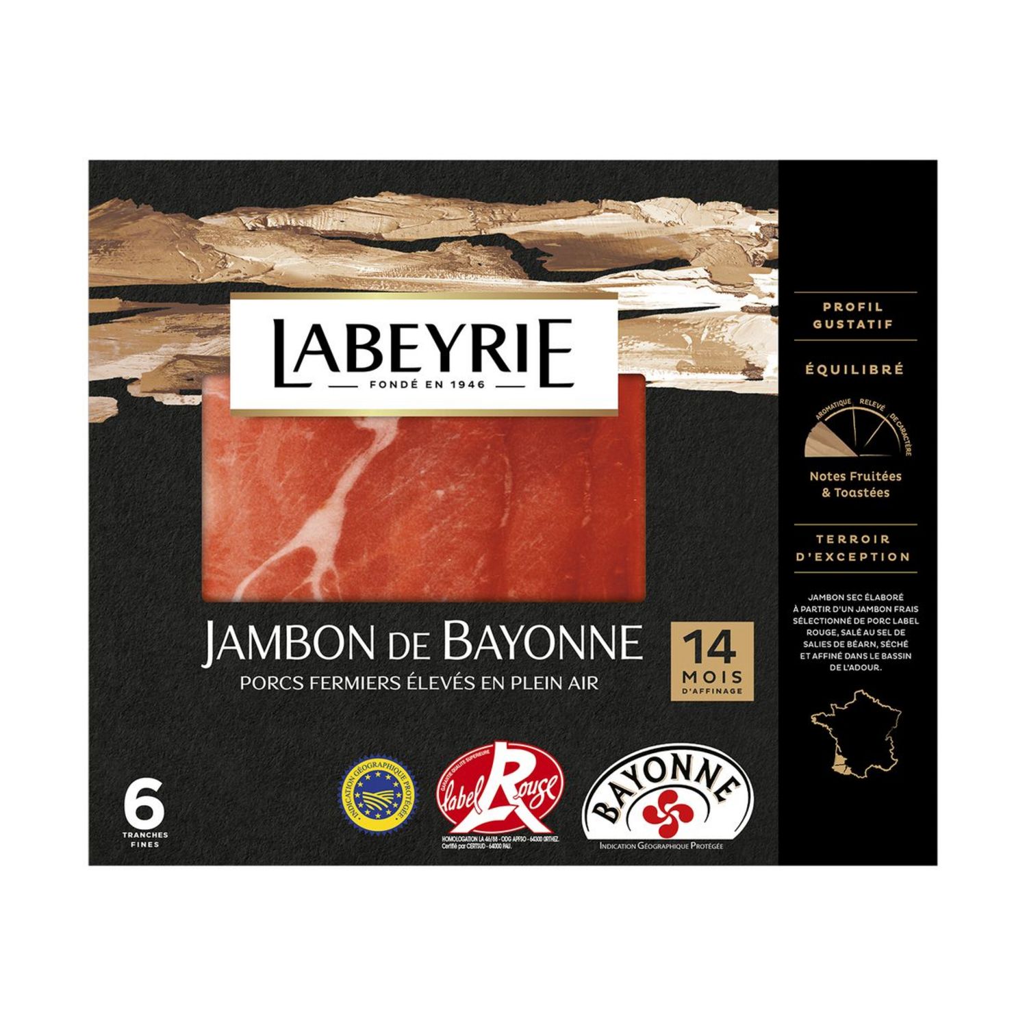 Charcuterie IGP Assortiment de Porc de Sud Ouest et Jambon de Bayonne