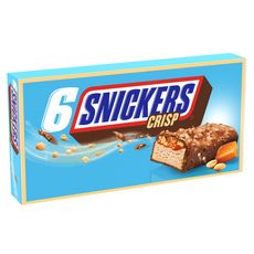SNICKERS Crips barres glacées 6 pièces 207g