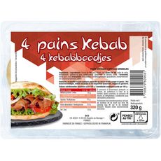 Pains kebab 4 pièces 320g