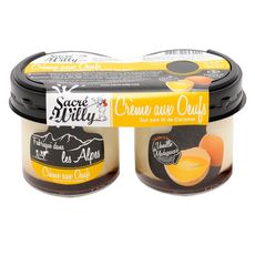 SACRE WILLY Crème aux œufs sur lit de caramel 2x125g