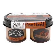 SACRE WILLY Crème chocolat sur lit de caramel 2x125g