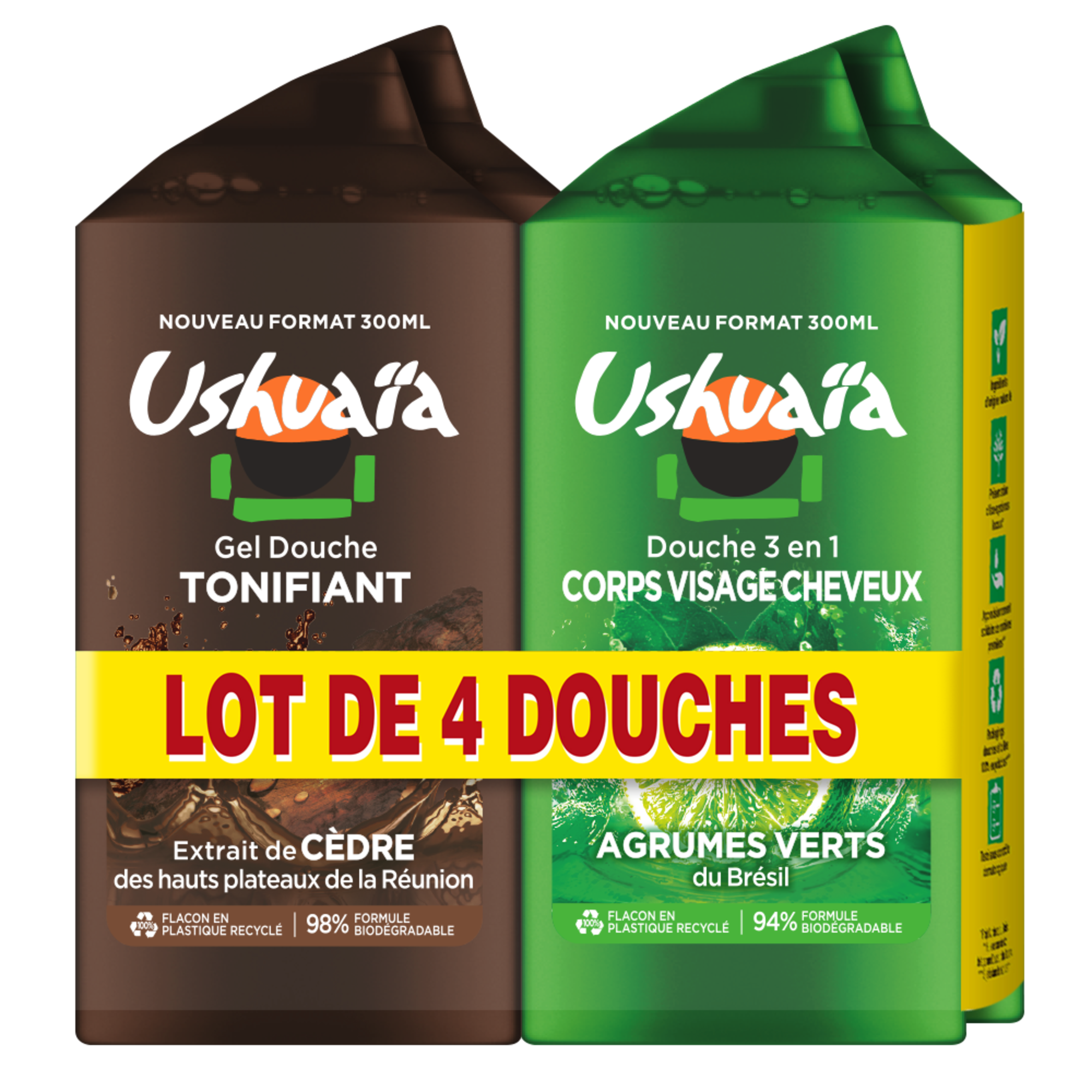 Lot de 10 gels douches Ushuaia - Ushuaïa