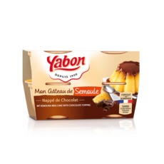 YABON Gâteau de semoule nappé de chocolat 4x125 g